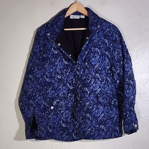 Country Store Blue Paisley Quilted Jacket